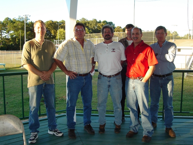 Tailgating.  What a group!  Steve, Paul, Peter, Scott, Randy and Wayne.
